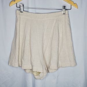 ♧♧ Entro High-Rise Cotton Linen Blend Shorts Size Small